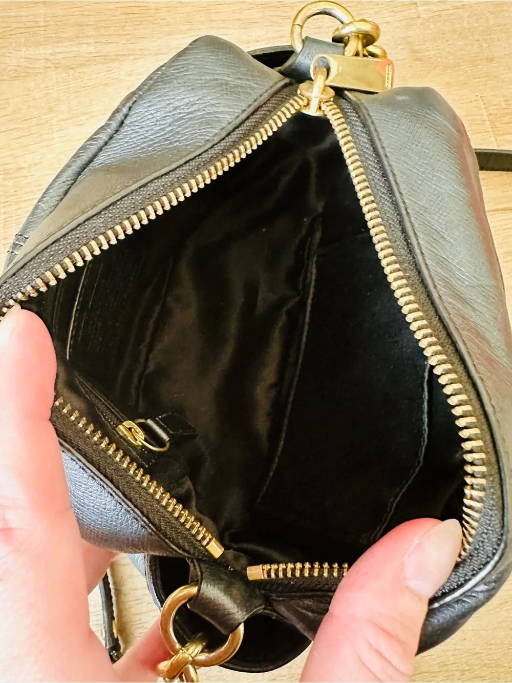 Coach sleek black