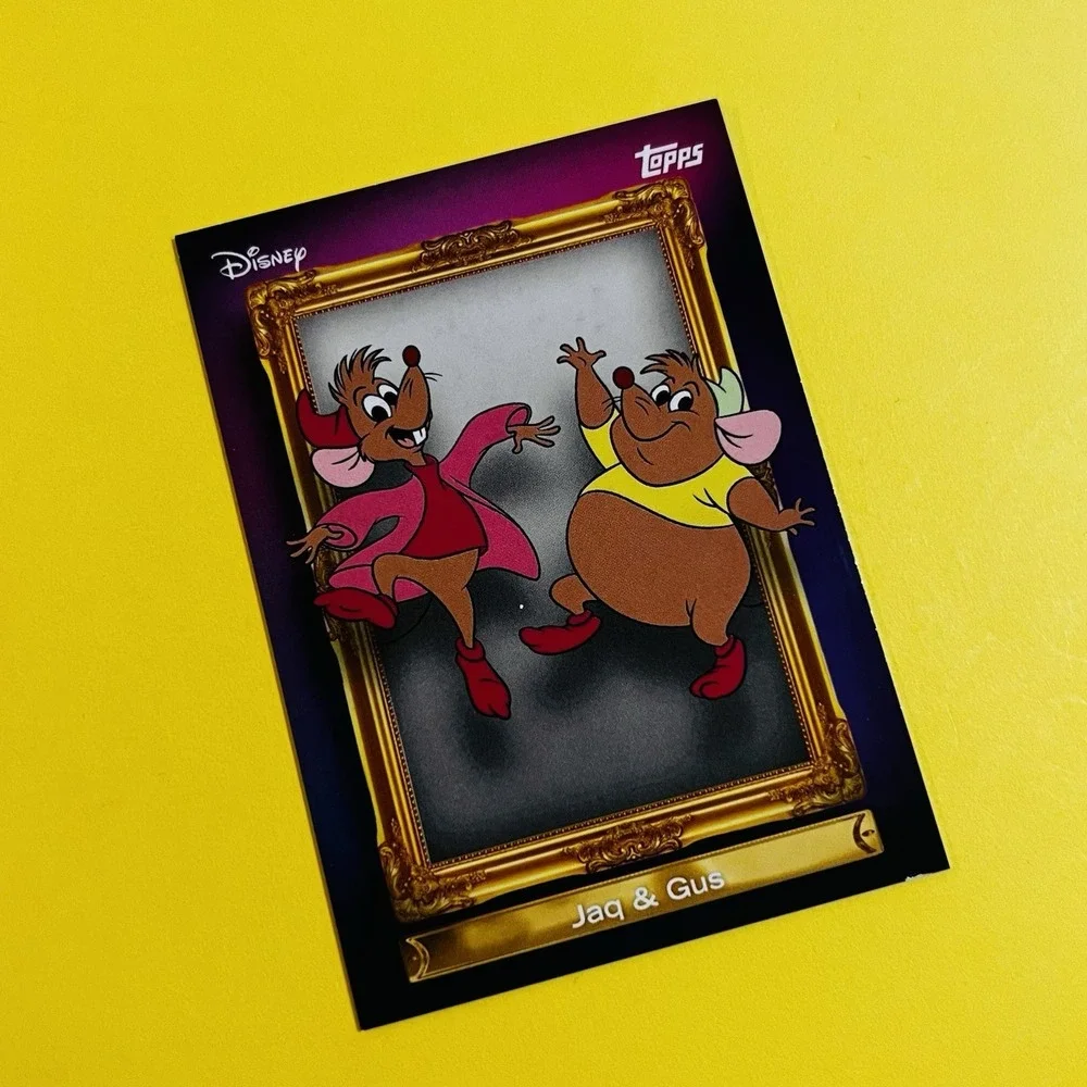 2026 Topps Disney‎ Neon Jaq & Gus FF-20 Family Frame Cinderella Insert
