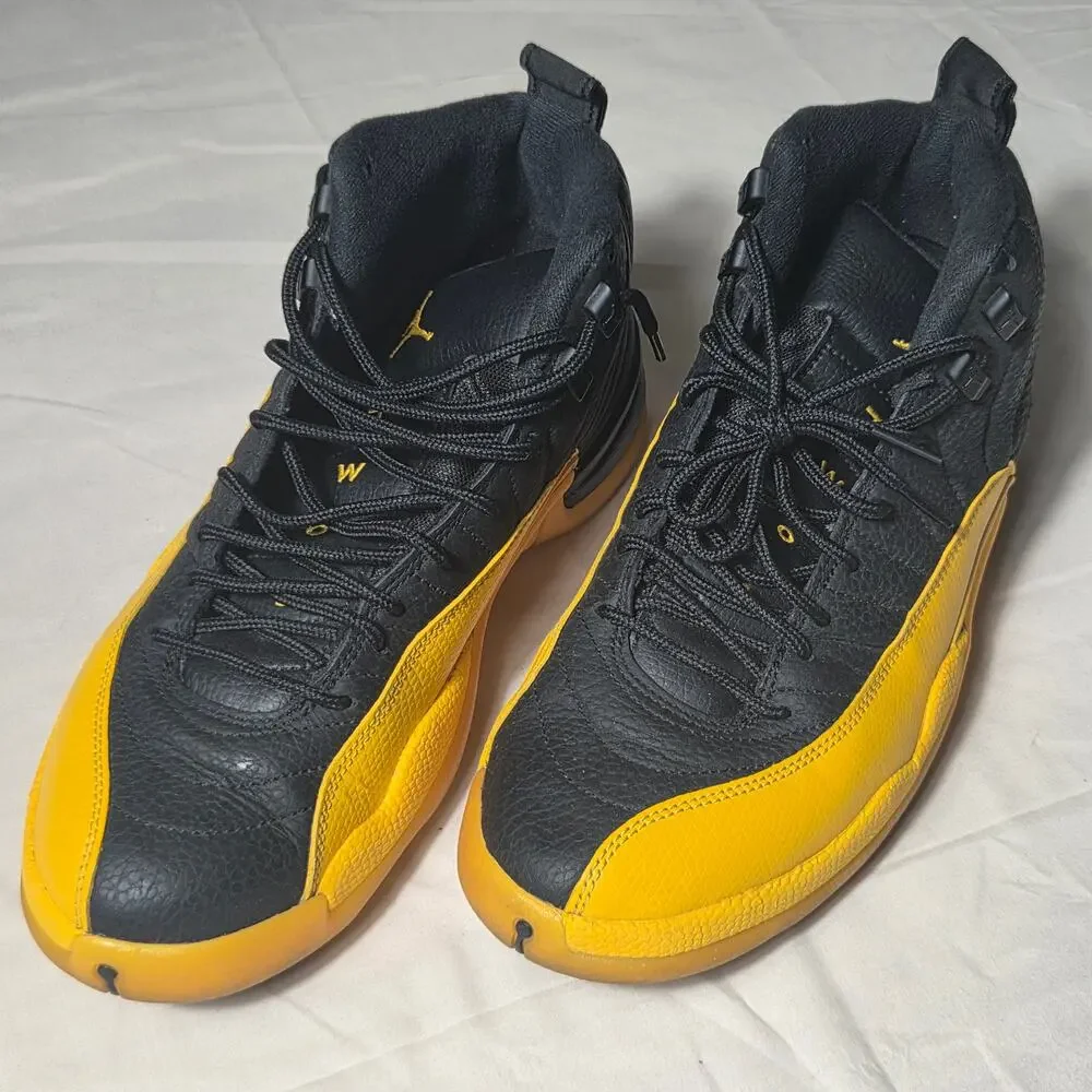 Air Jordan 12 Retro University Gold Black Yellow 130690-070 Mens Size 9 No Box