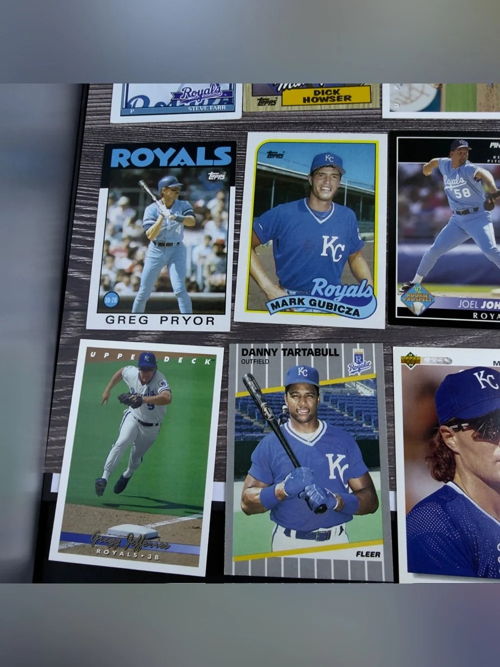 Kansas City Royals Card Lot of 24 Brett Saberhagen Tartabull +