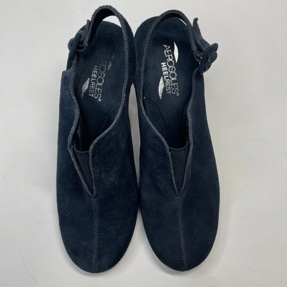 AEROSOLES navy suede