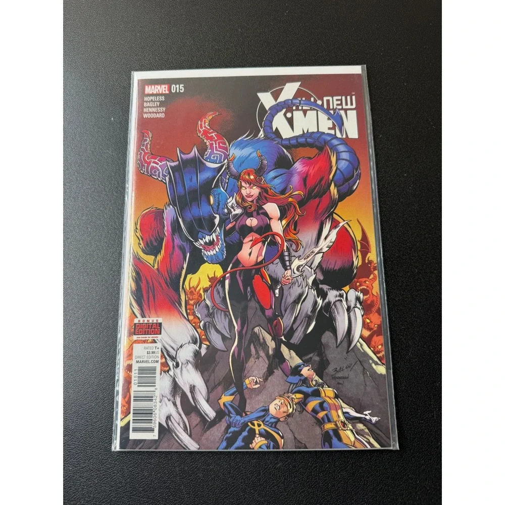 All-New X-Men 15 Marvel Comics 2017 Inhumans vs X-Men Bagley Jean Grey‎ Cover