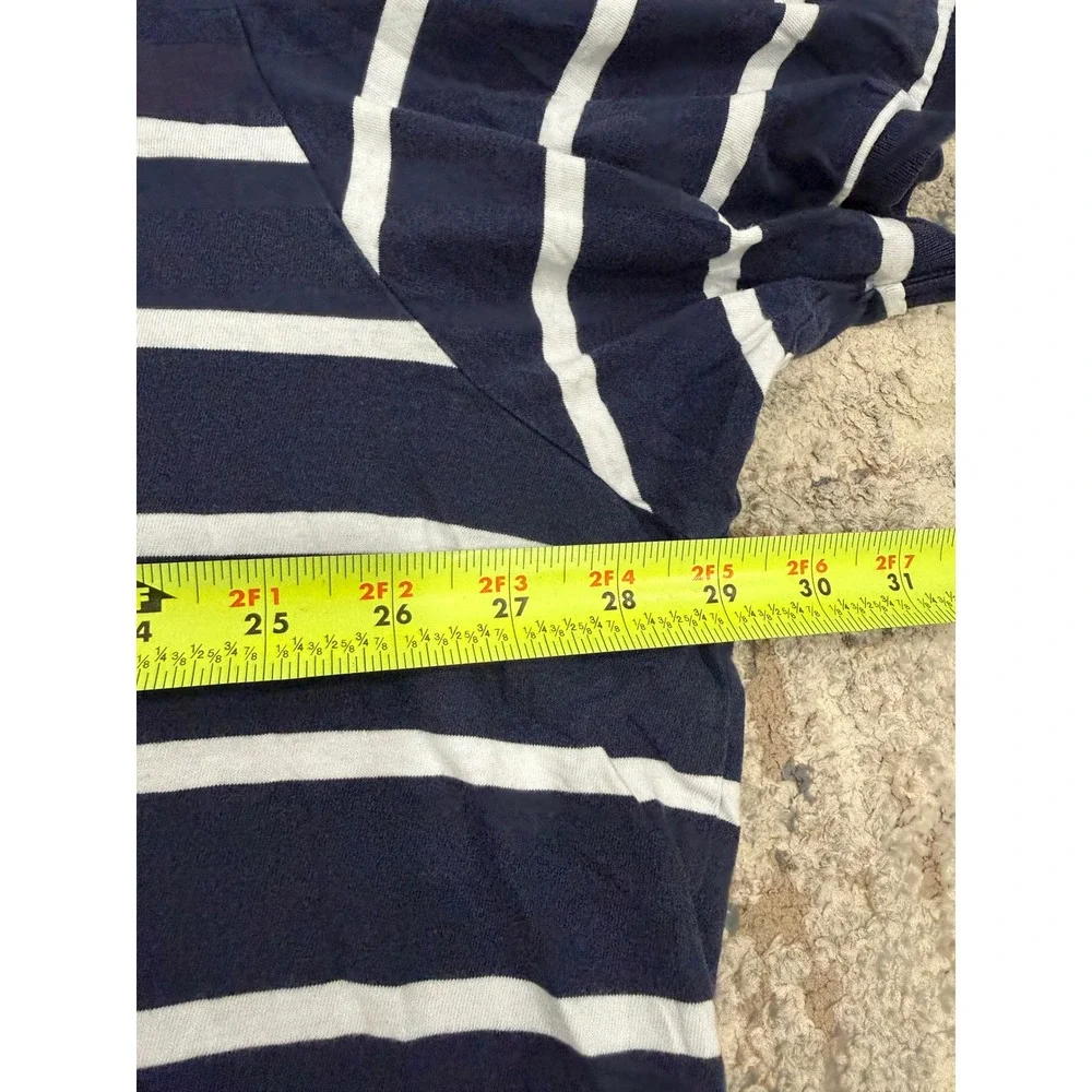 Polo Ralph Lauren Mens 3XB Navy Blue White Striped Short Sleeve Polo Shirt