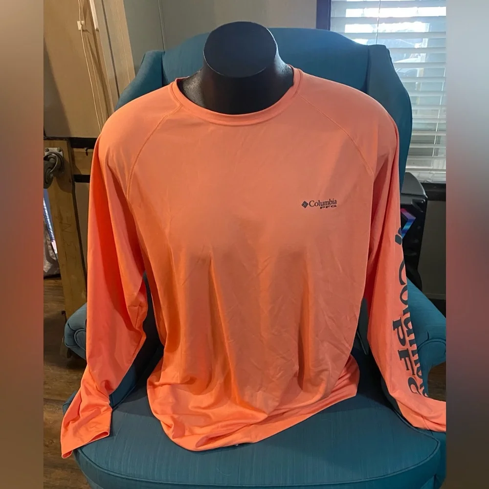 Men’s Columbia Bright Orange Sportswear‎ Top Size XL