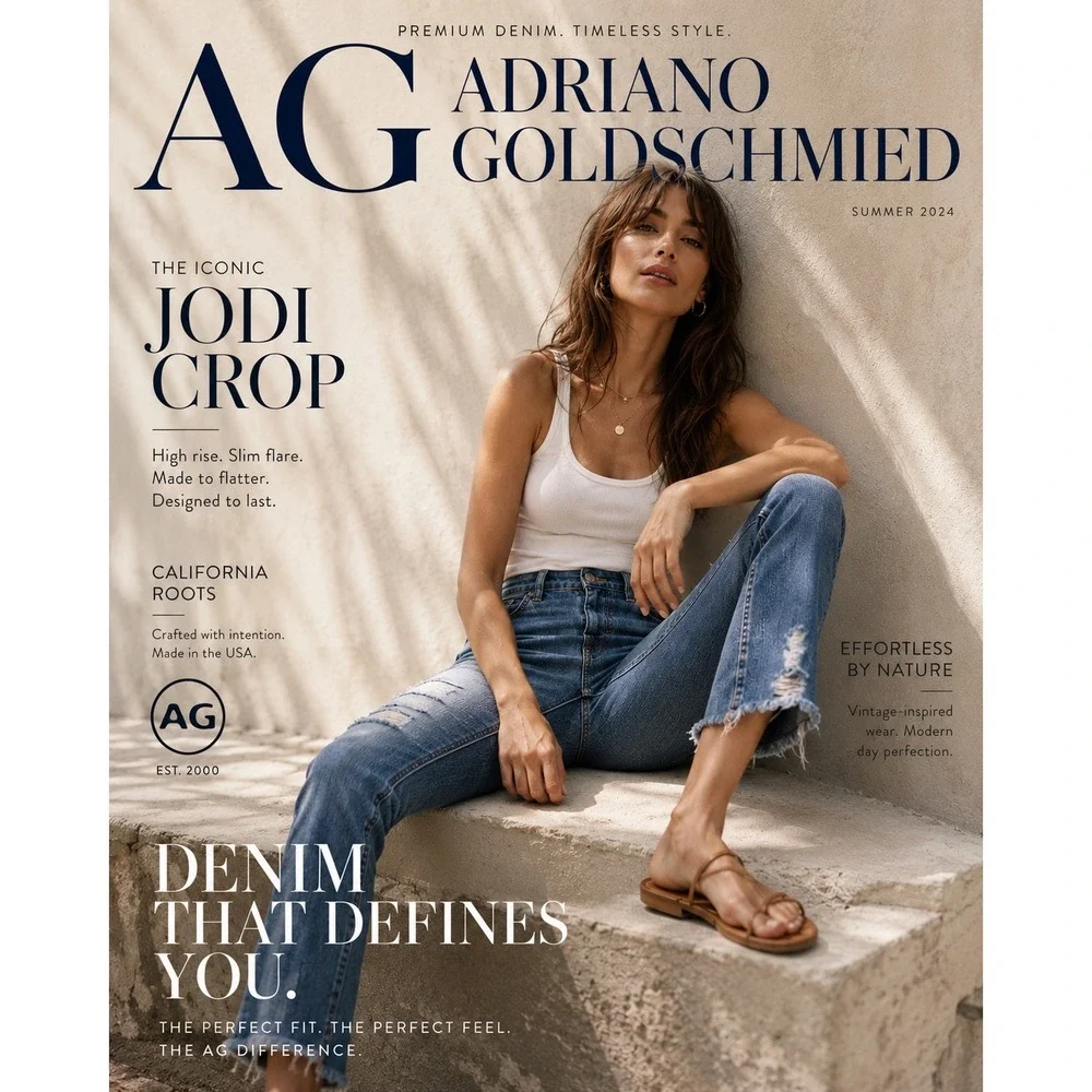 AG Adriano‎ Goldschmied Jodi Crop High Rise Slim Flare Jeans 28