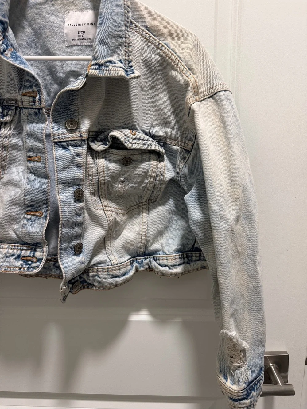 Celebrity Pink cropped denim