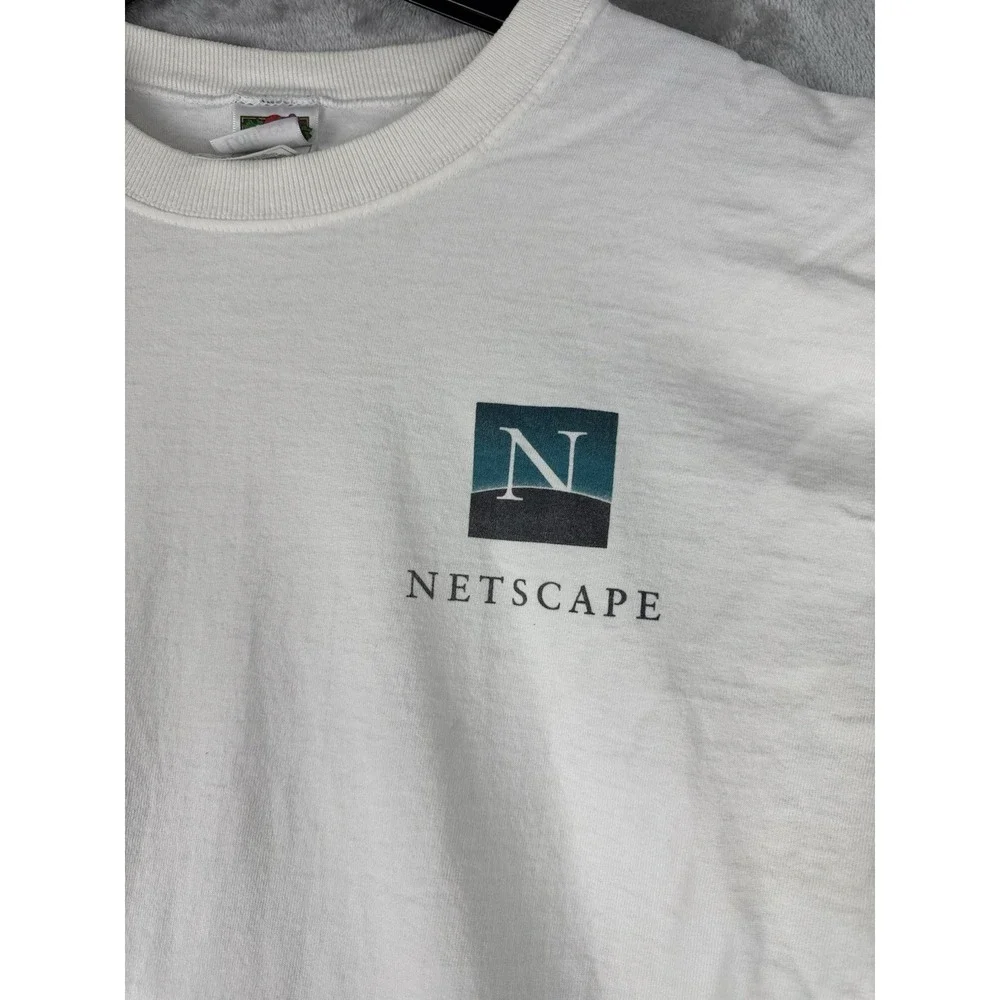 Vintage Netscape Navigator T-Shirt Tech Computers Internet Dial up XL Lighthouse