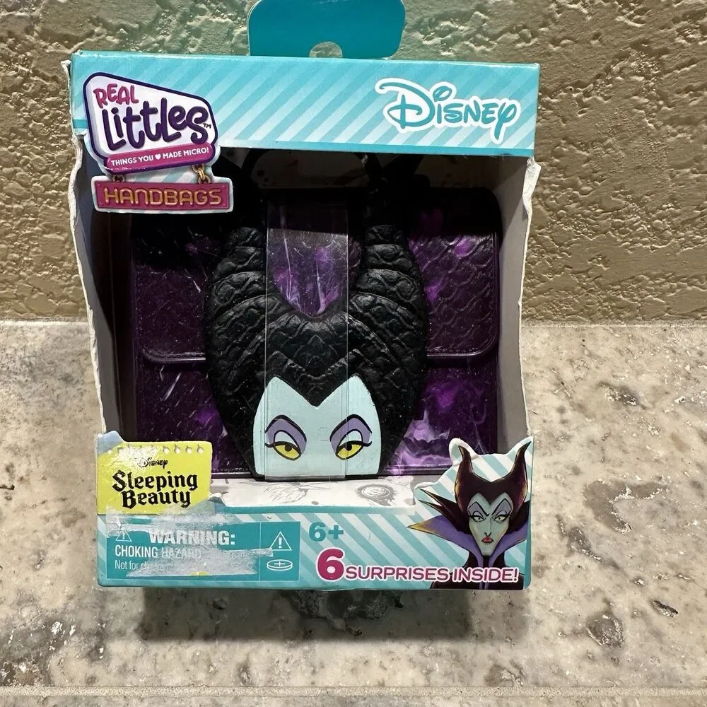 Disney -Real Littles Handbags- Sleeping Beauty‎ Maleficent Phone Purse Notebook
