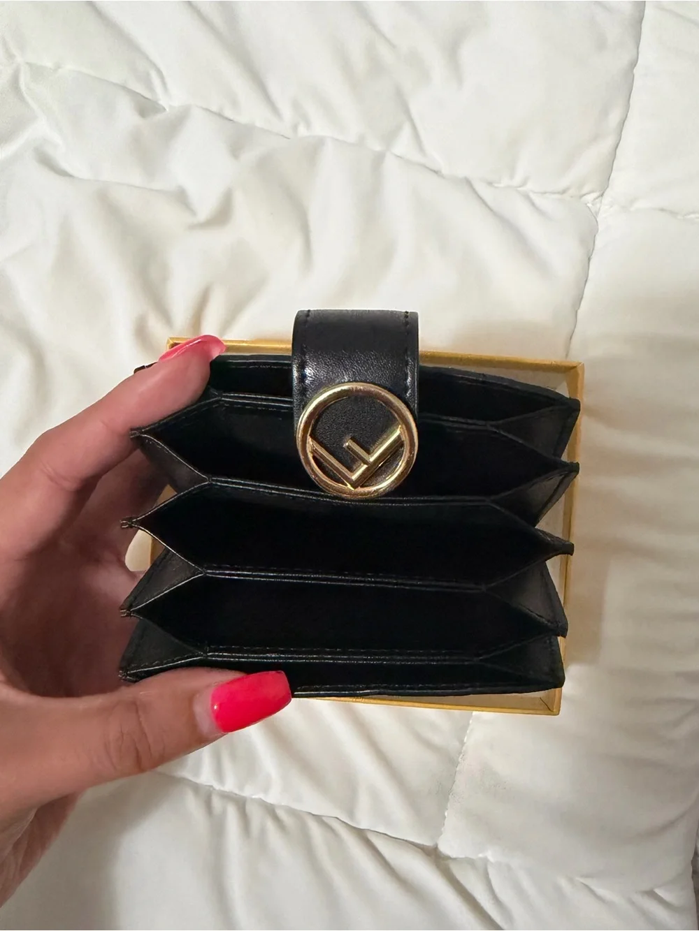 Fendi compact leather