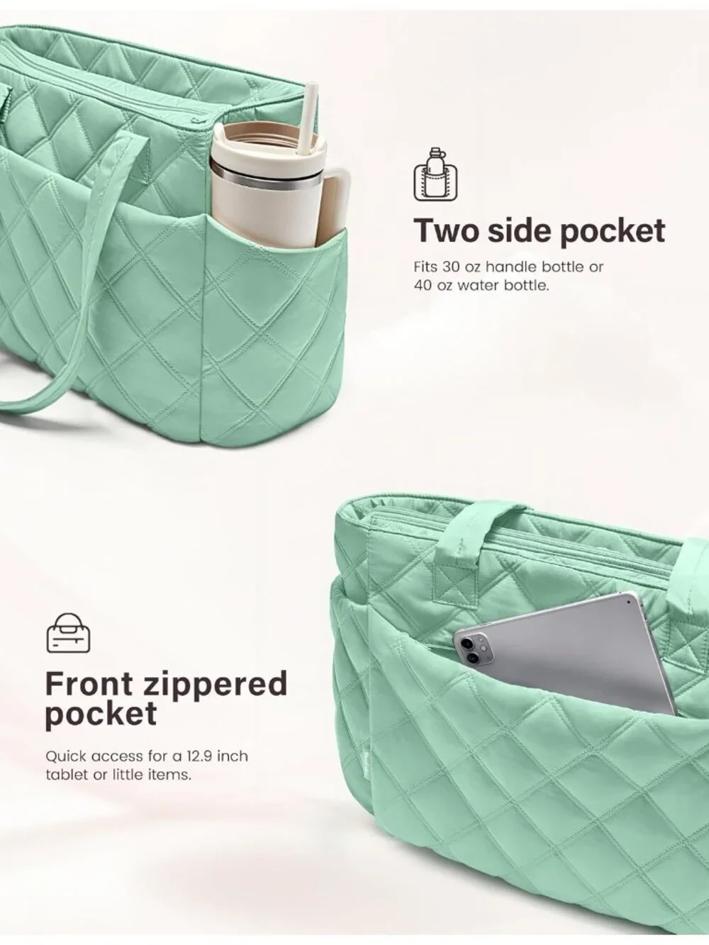 N/A puffy bags
