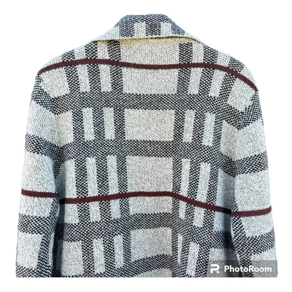 Monteau cardigan plaid