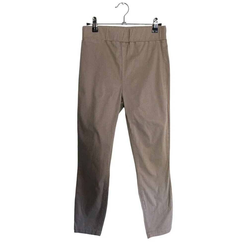 L'agence Jeans Women's Size Small Biscuit Khaki Rosalie High Rise Crop Pull On
