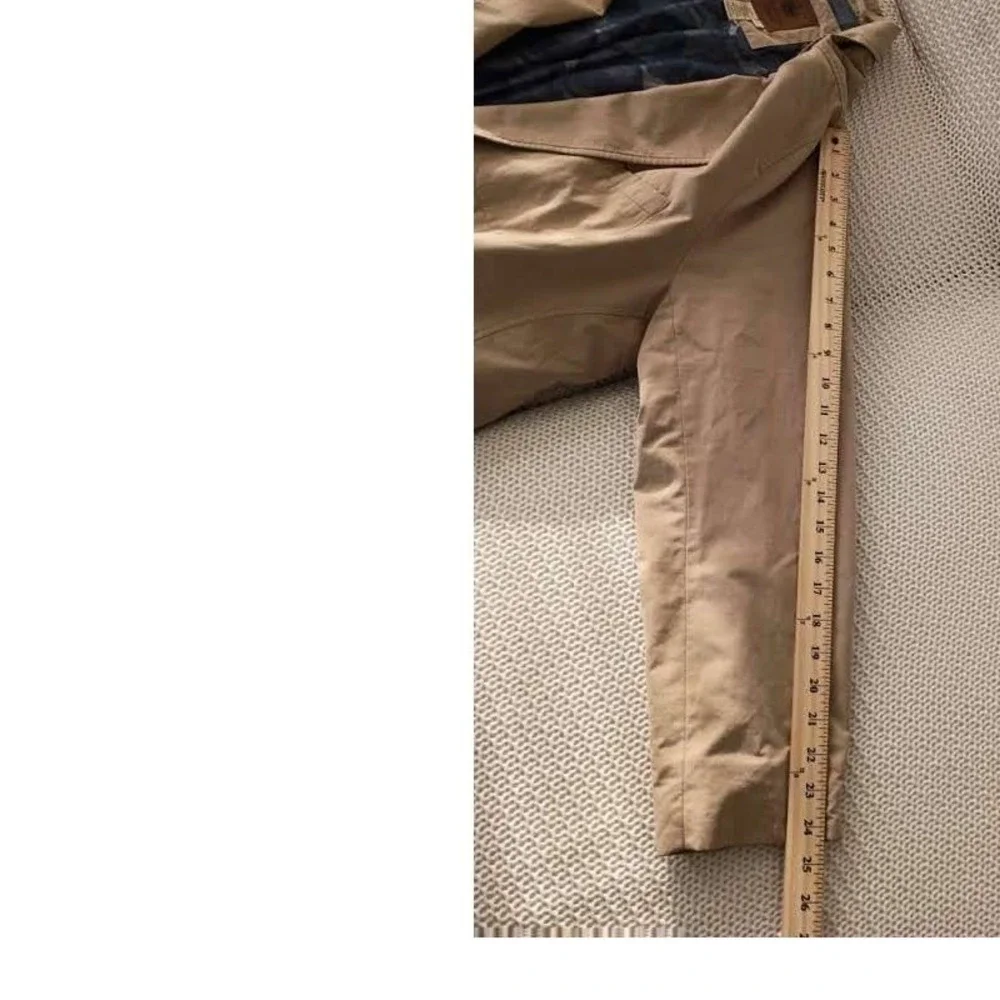 Territory Ahead 100% Cotton Tan Blazer Jacket‎ L Button Up Lapel Collar Light