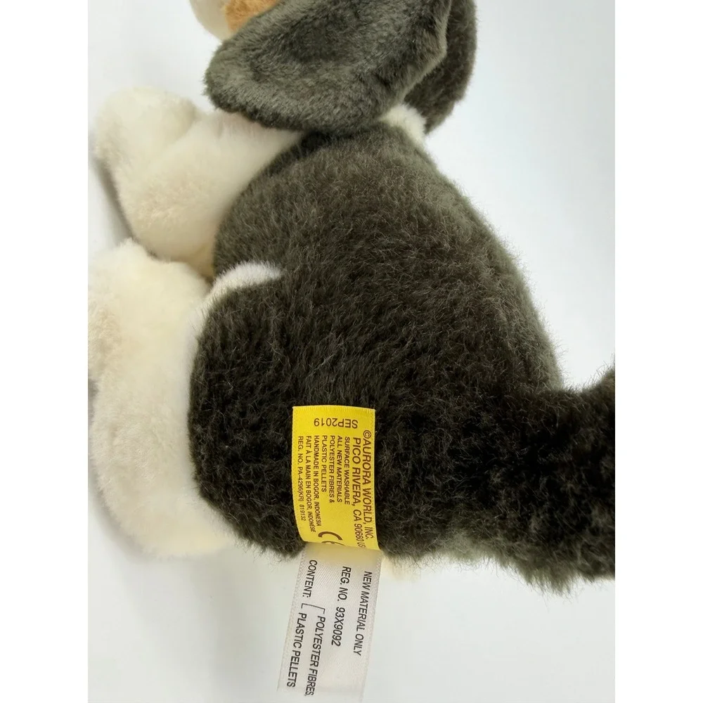 Aurora Miyoni Beagle Puppy Plush Kids Small Black White Tan Realistic‎ Toy