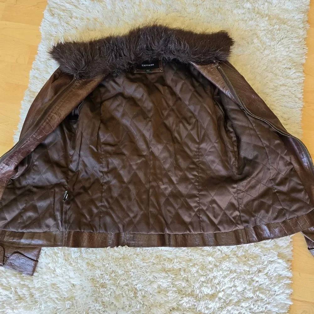 Express genuine leather