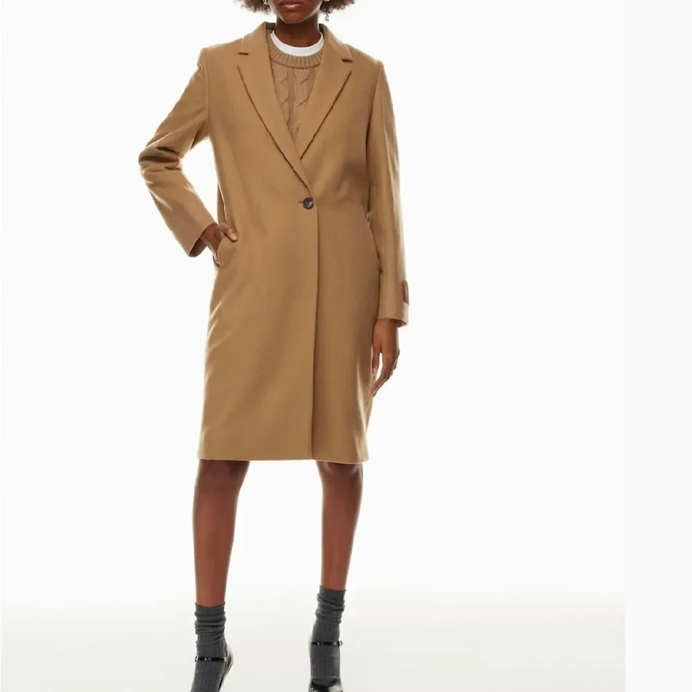 Babaton Stedman Coat Virgin Wool Single-breasted Italian virgin wool coat XXS