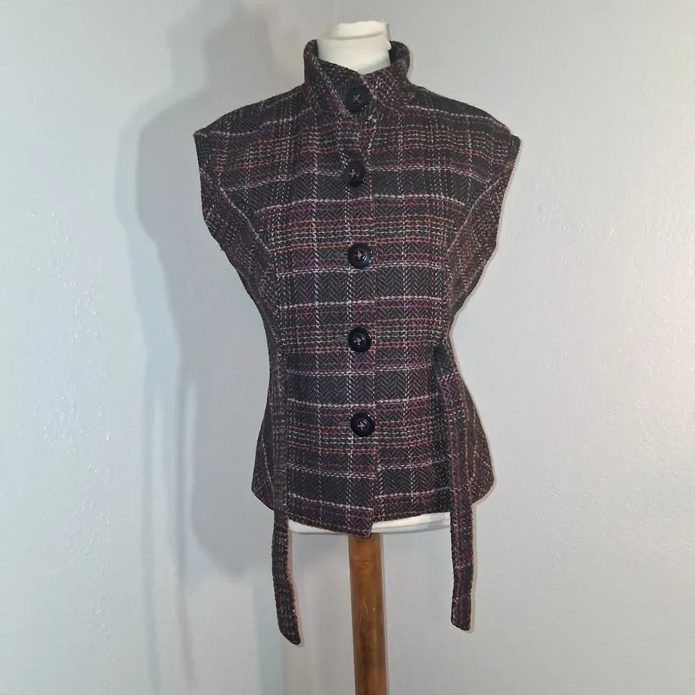 CAbi Purple and Brown Women's Vest