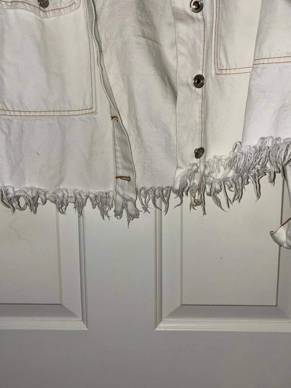 Fray jean jacket