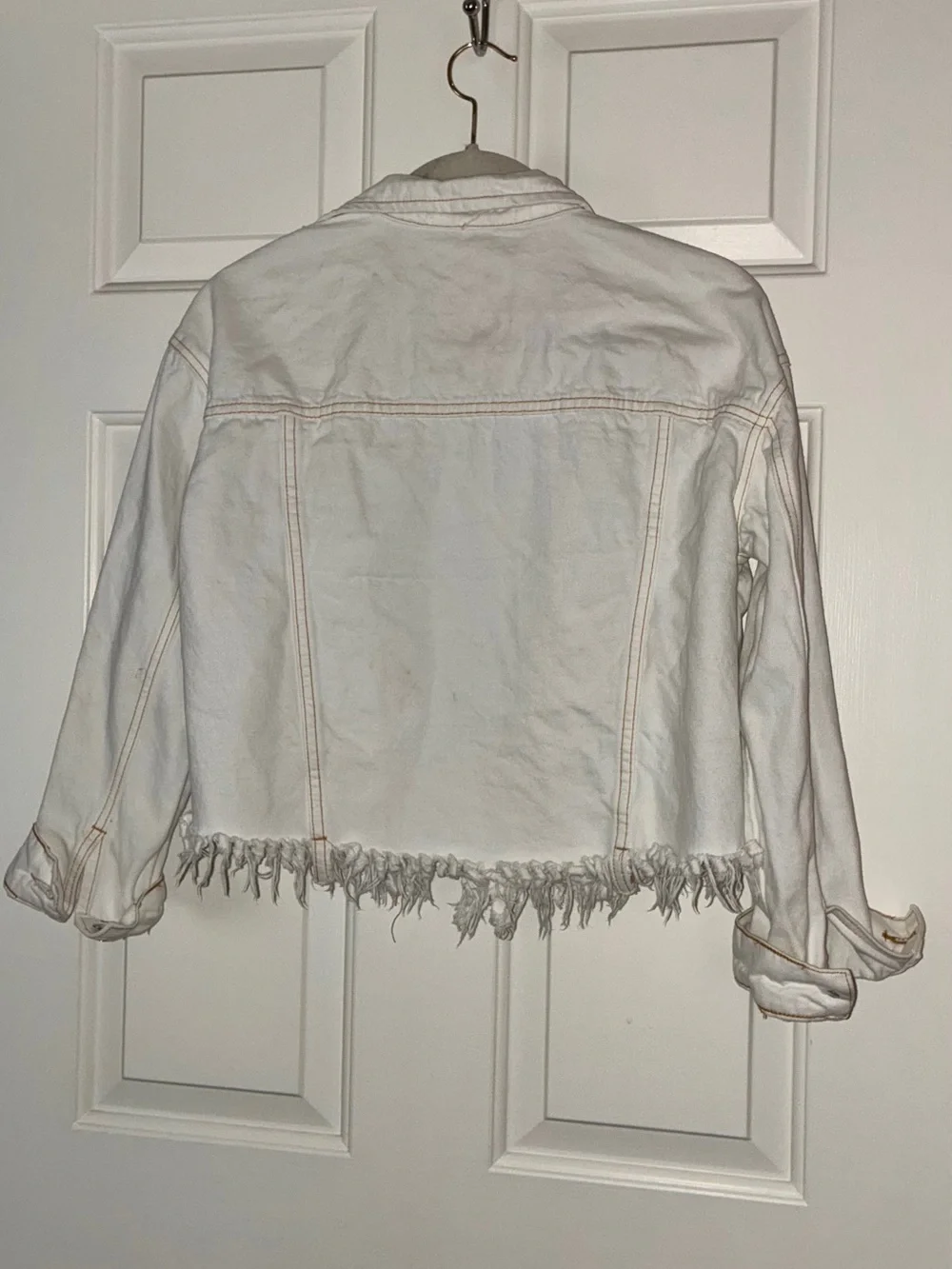 Fray jean jacket