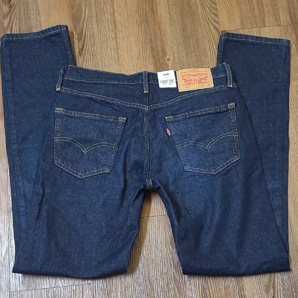 Levi's Men's Slim Jeans - Dark Blue new for men‎ zise32×34.