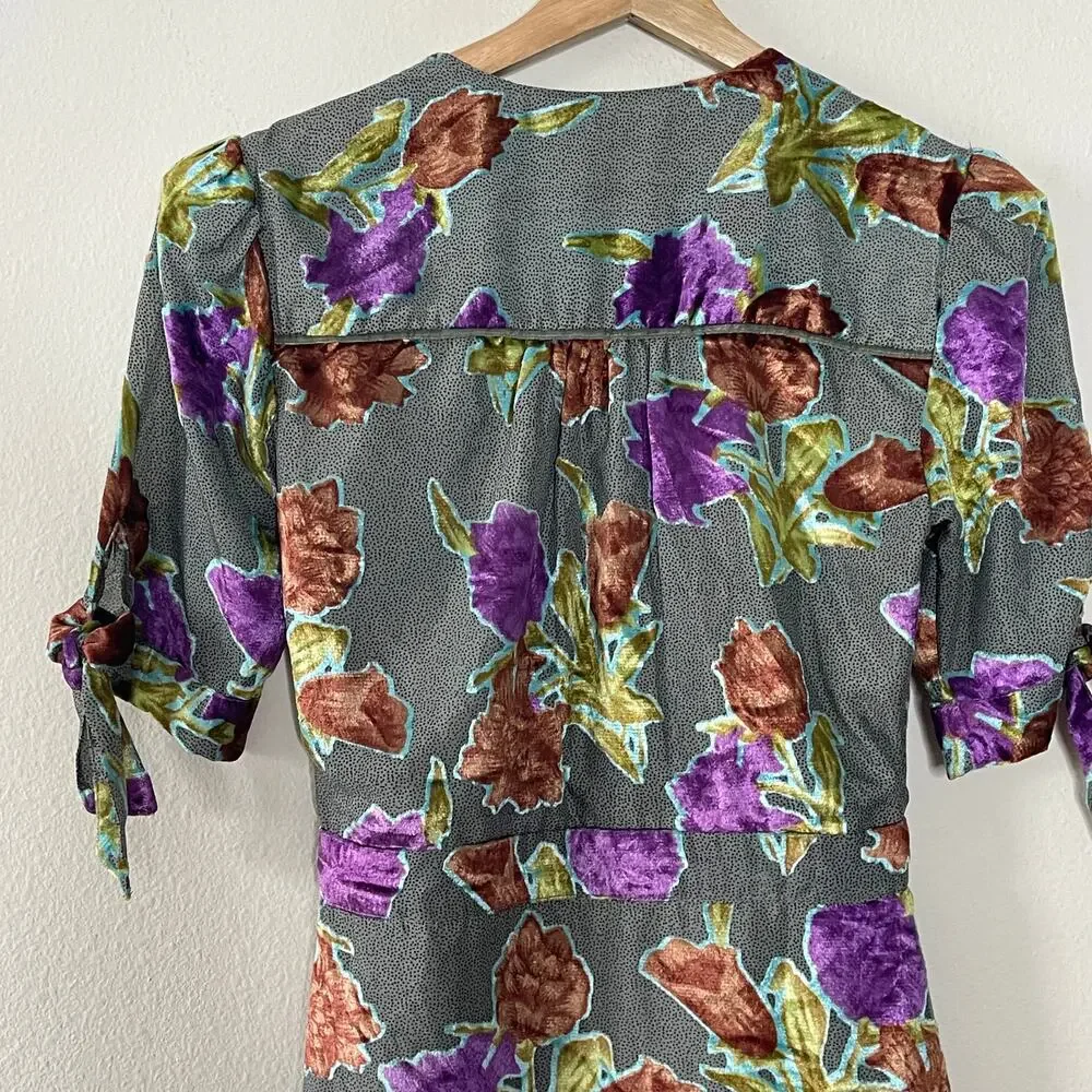 SAYLOR elegant floral velvet