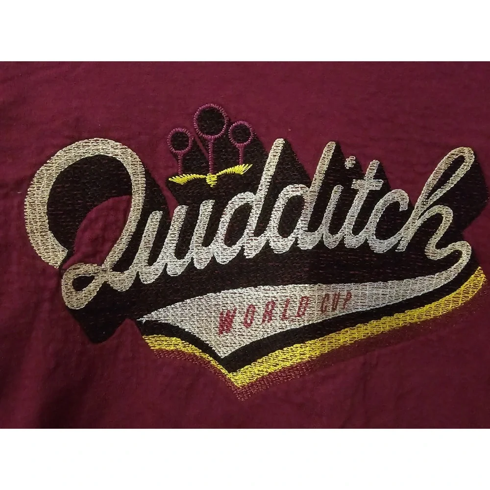 Harry Potter Quidditch World Cup‎ Womens Long Sleeve Shirt Long Sleeve Sz L Red
