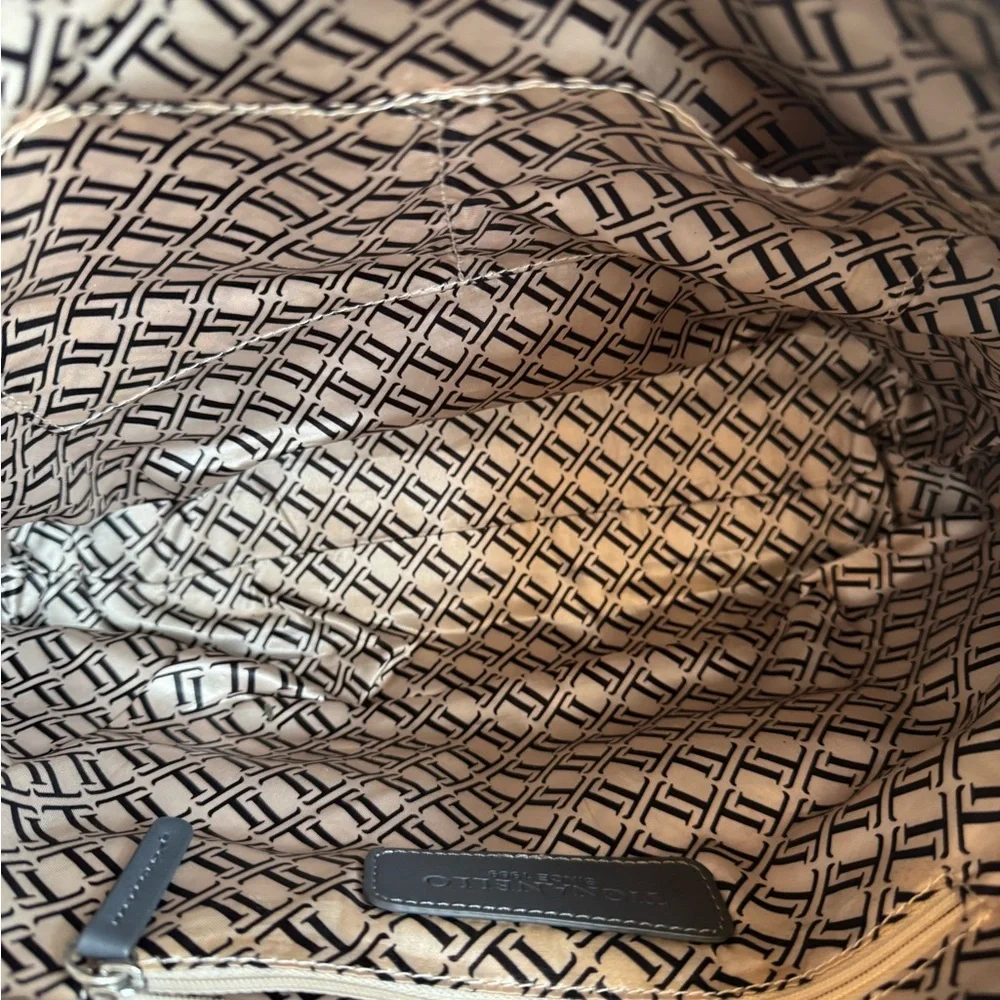 Tignanello Gray Leather Tote‎ Bag