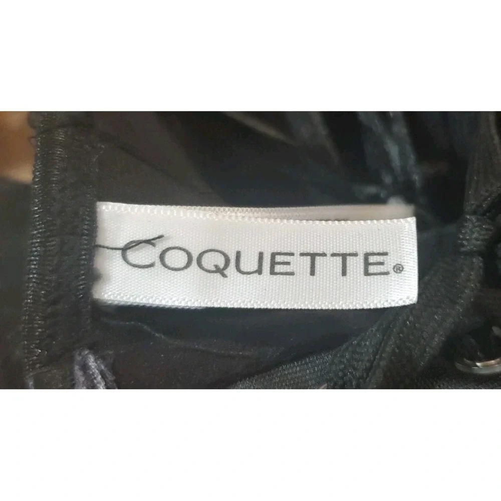 Coquette black bustier
