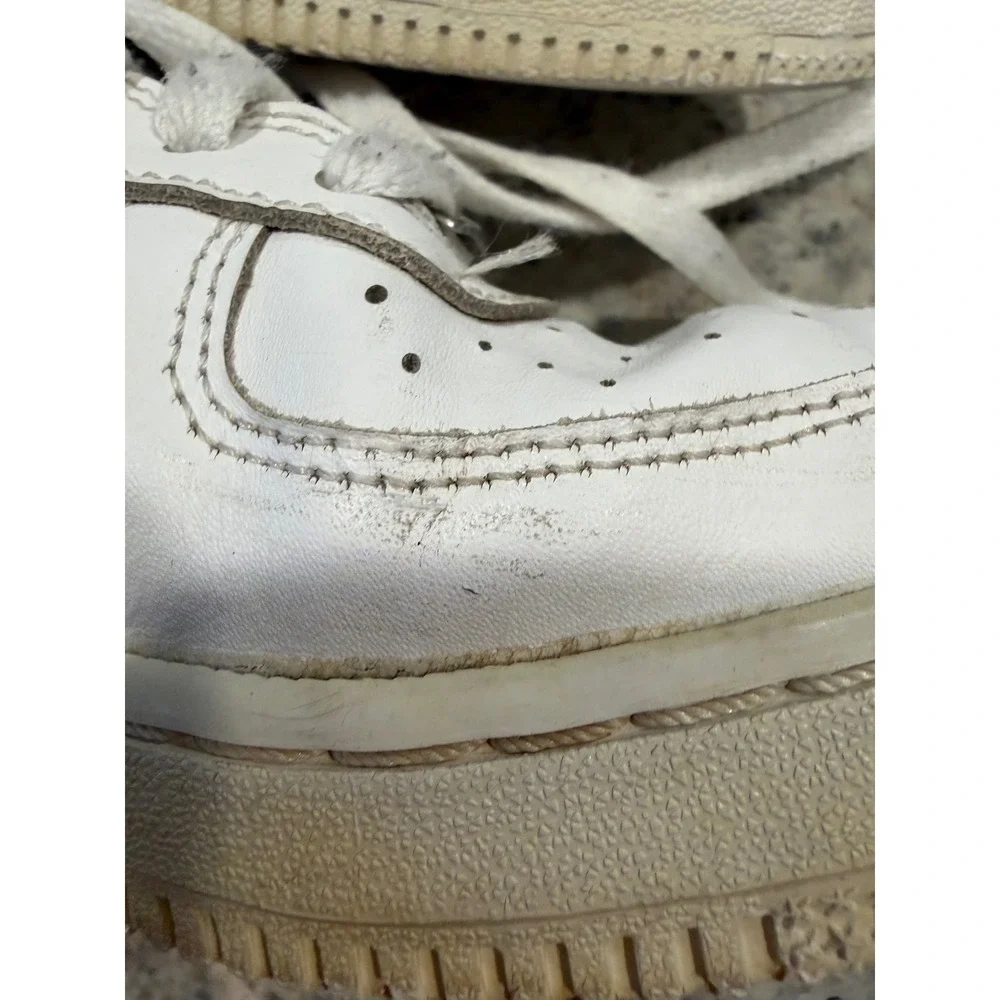 Nike Air Force‎ 1 Low GS White Sneakers Shoes 314192-117 Kids