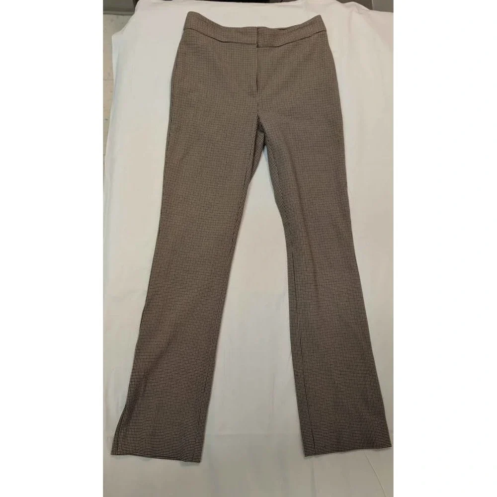 Babaton Atelier Houndstooth Pants Womens 00 Brown‎ Slim