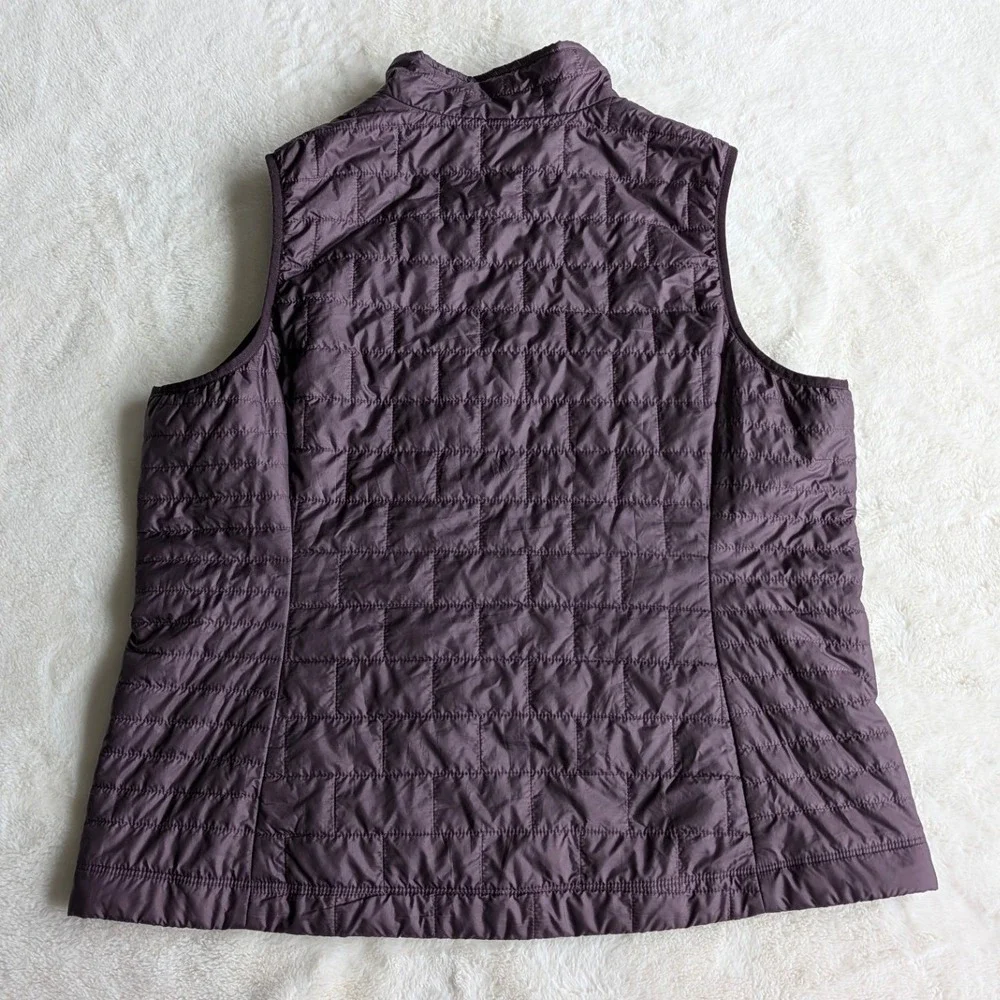 Patagonia Nano Puff Vest Womens XXL Purple Quilted Insulated Full Zip Puffer
