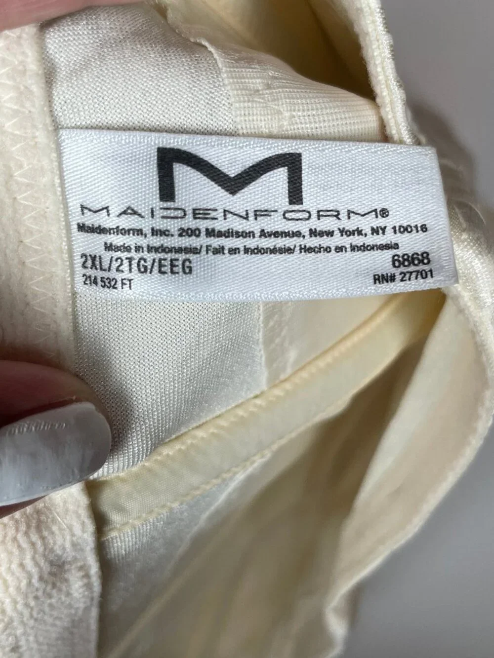 Maidenform features stop