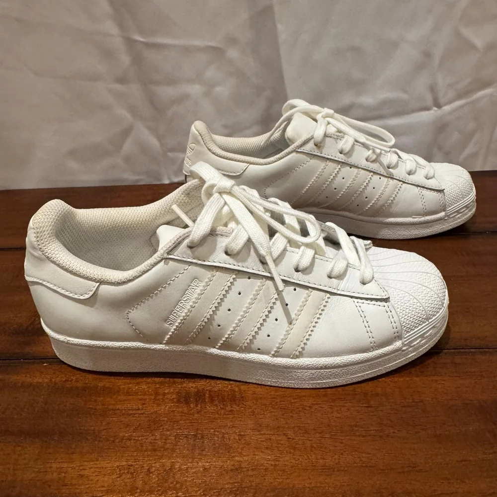 adidas superstar leather