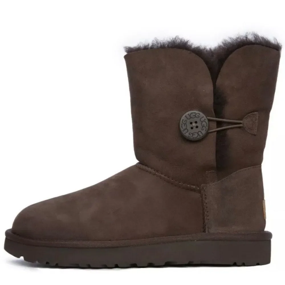 Brown UGG Bailey Button Size 7