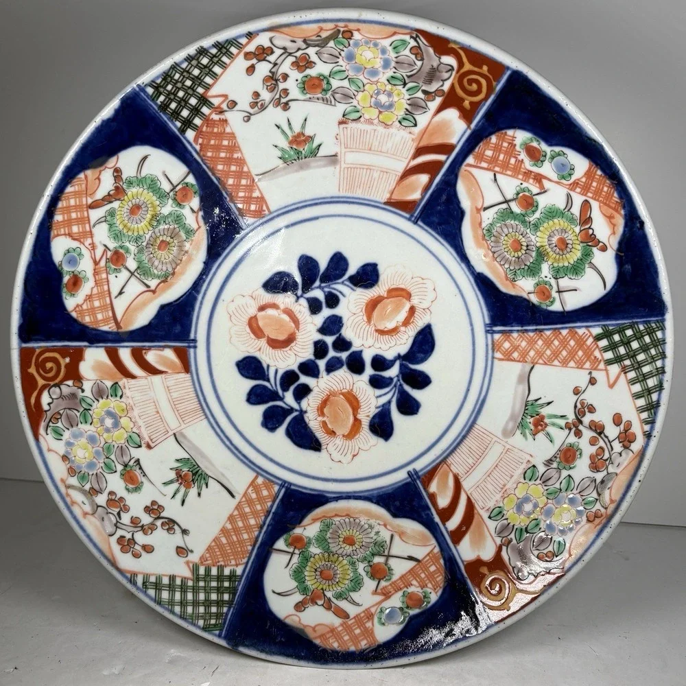 1920s Japanese Meiji‎ Period Hand Painted Imari Plate 12