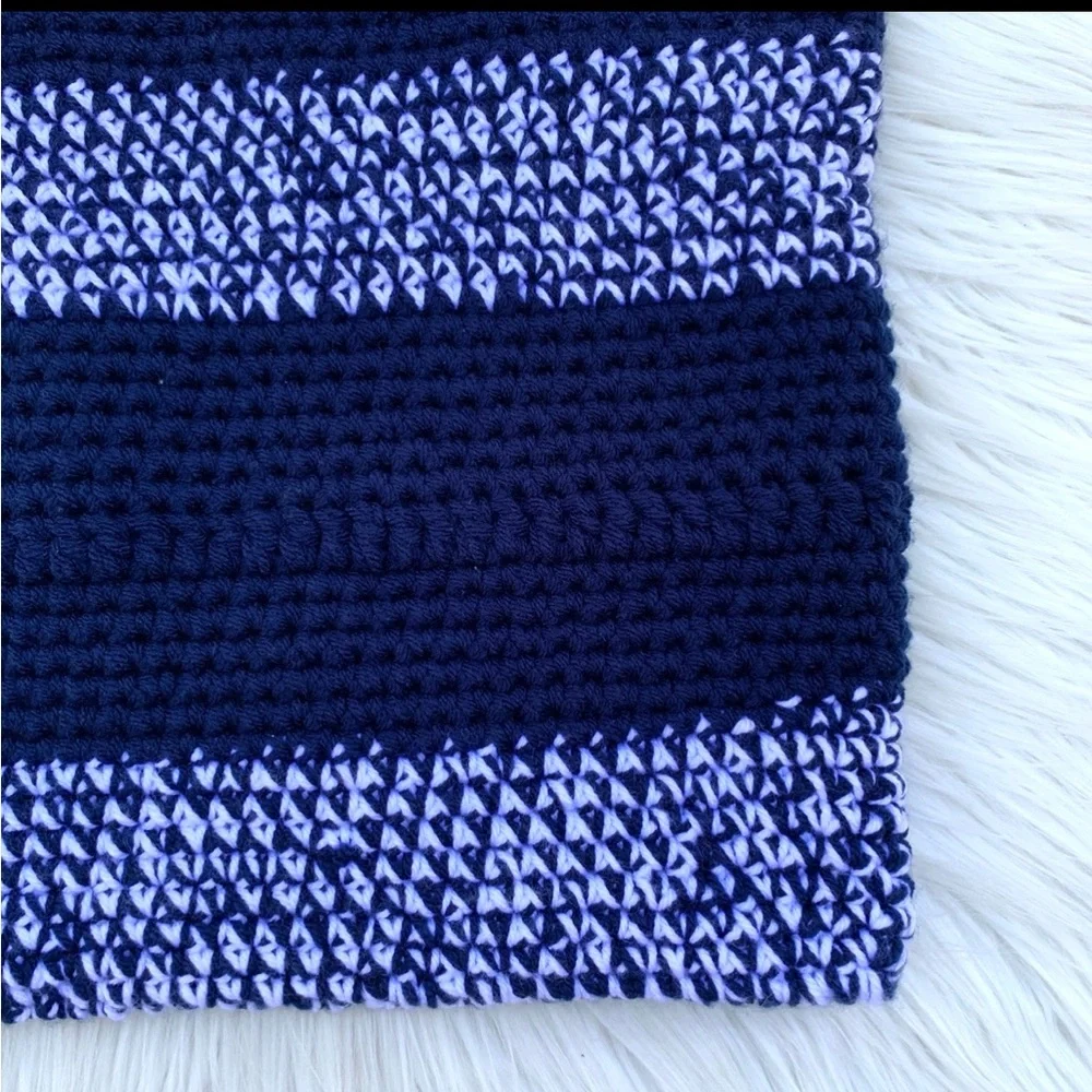 Homemade striped crochet