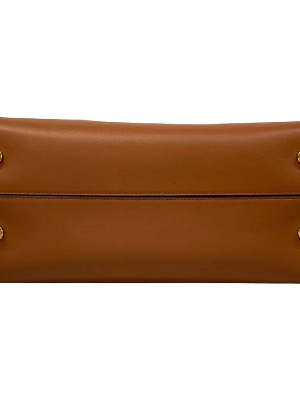 Salvatore Ferragamo Gancini 210400 Brown Leather Handbag