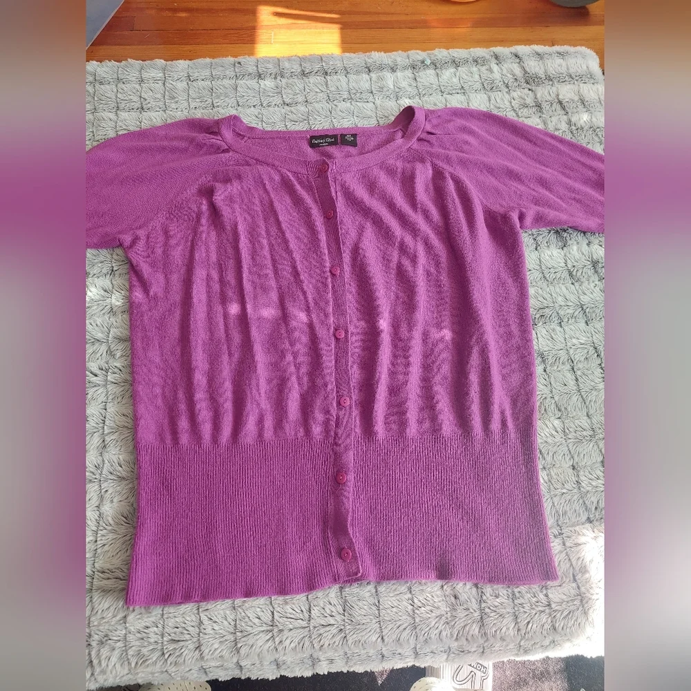 Brittany Black short-sleeved‎ cardigan size 22