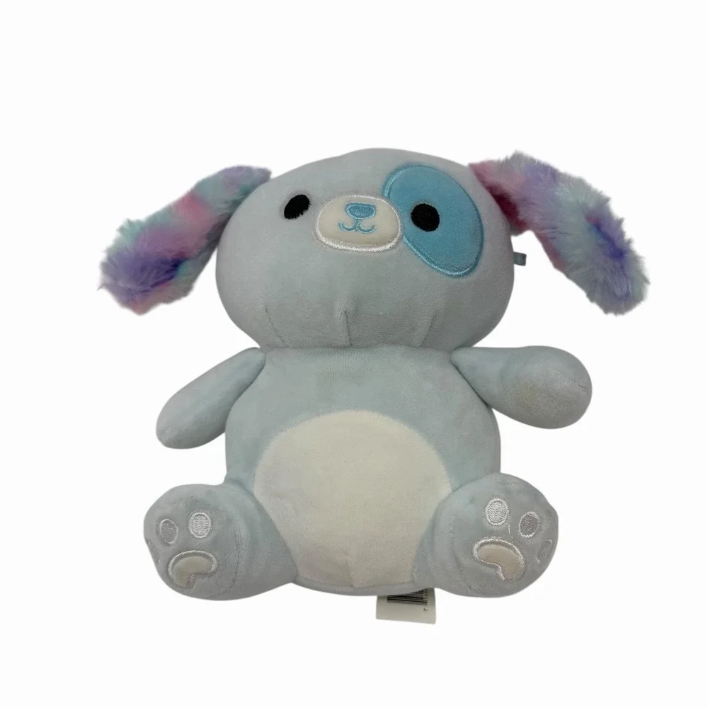 Squishmallows Kellytoy Demir Pastel Blue Rainbow‎ Dog 7