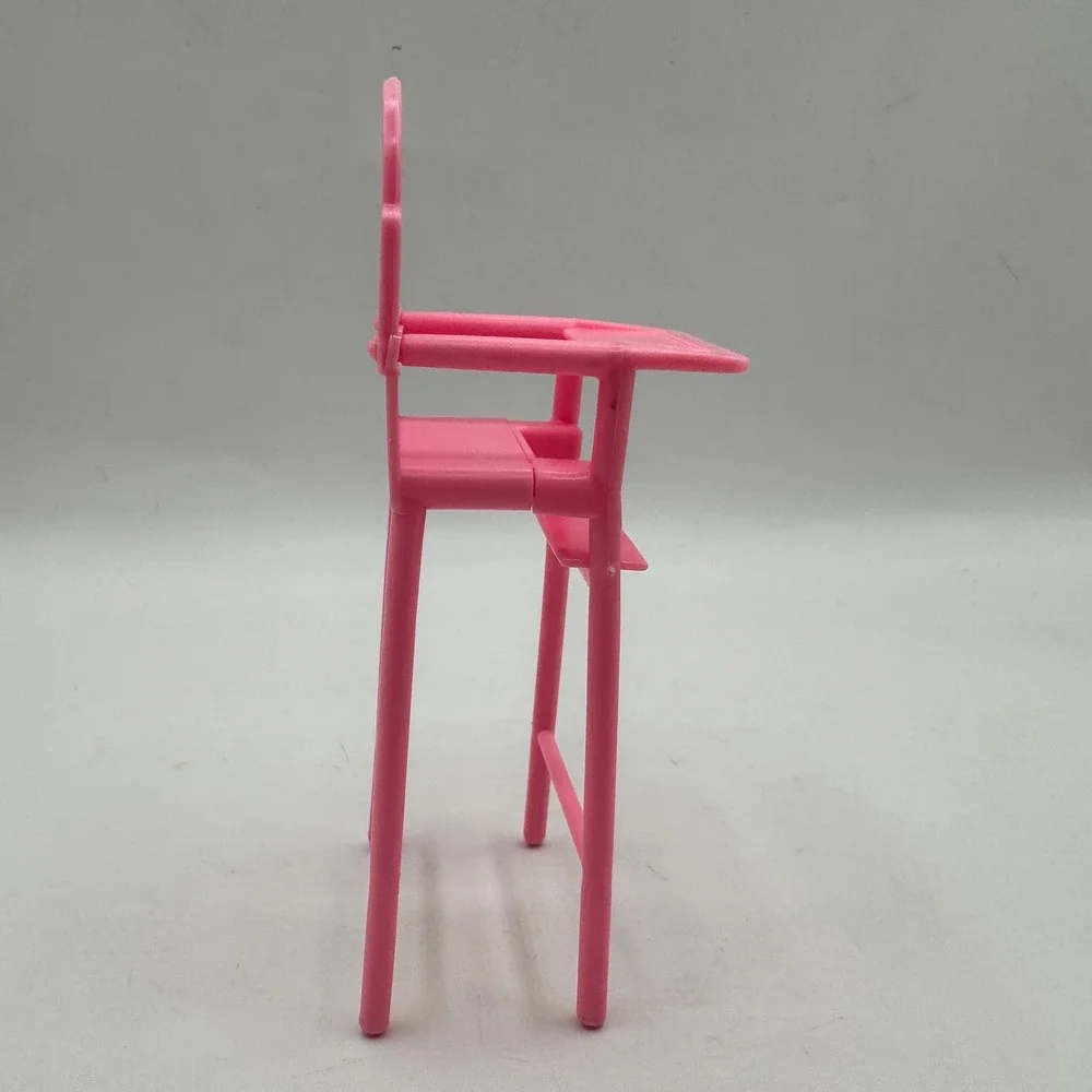 Mattel High Chair Baby Pink Vintage 1974 Doll Furniture Accessory