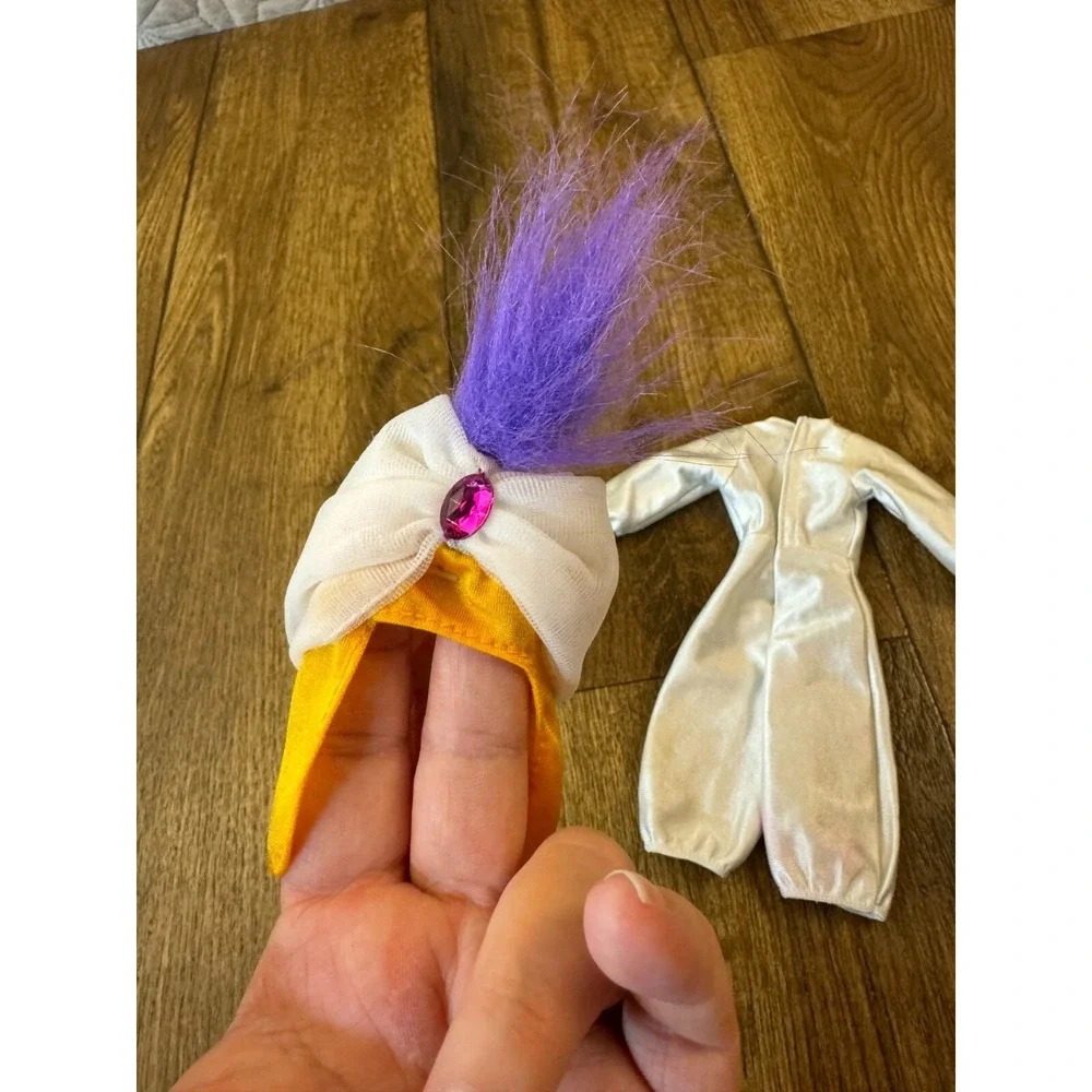 Vintage Mattel Disney Aladdin Ken Outfit Doll Clothes Head Piece‎ Jumpsuit 1992