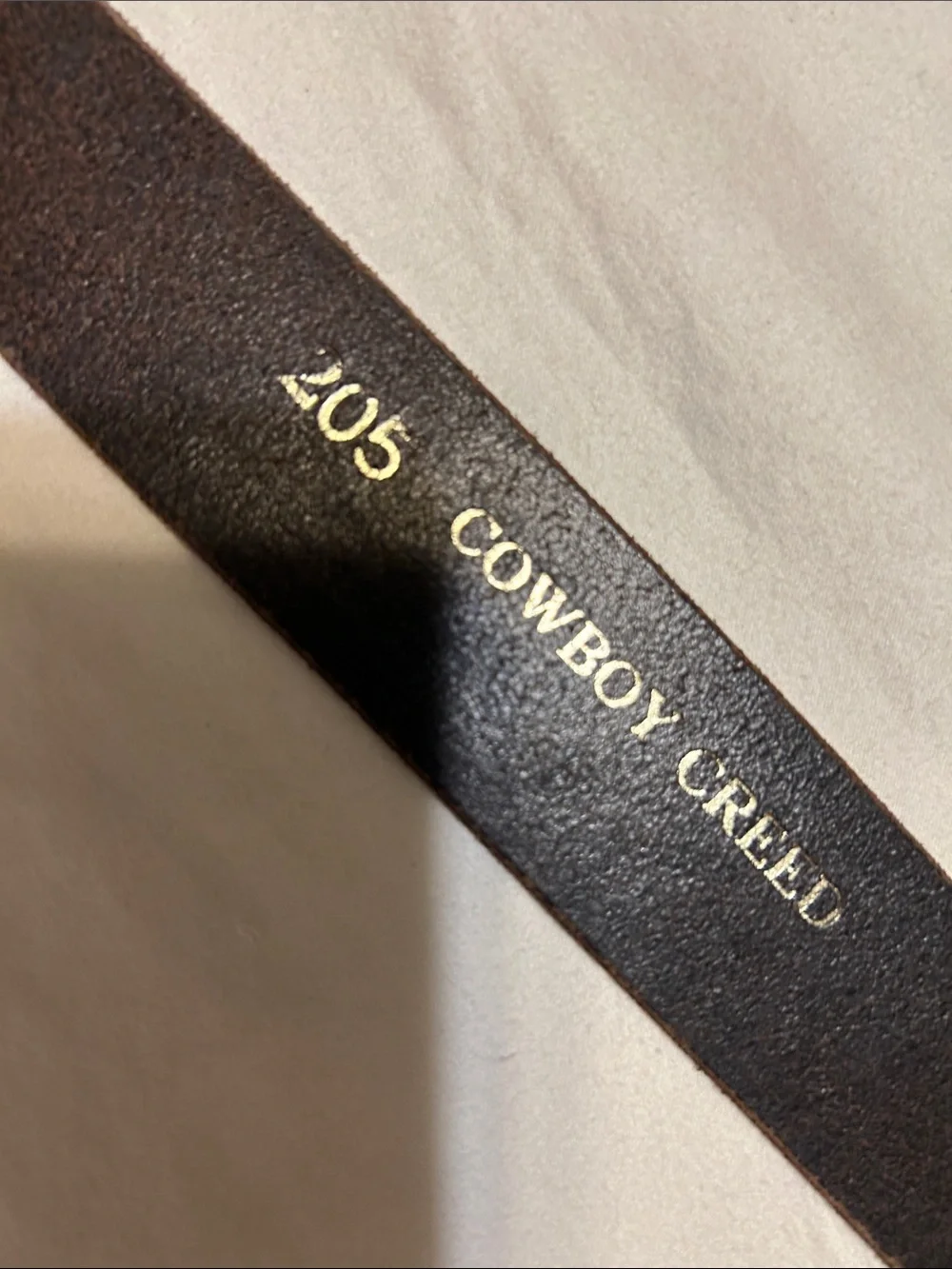 Cowboy Creed dark brown