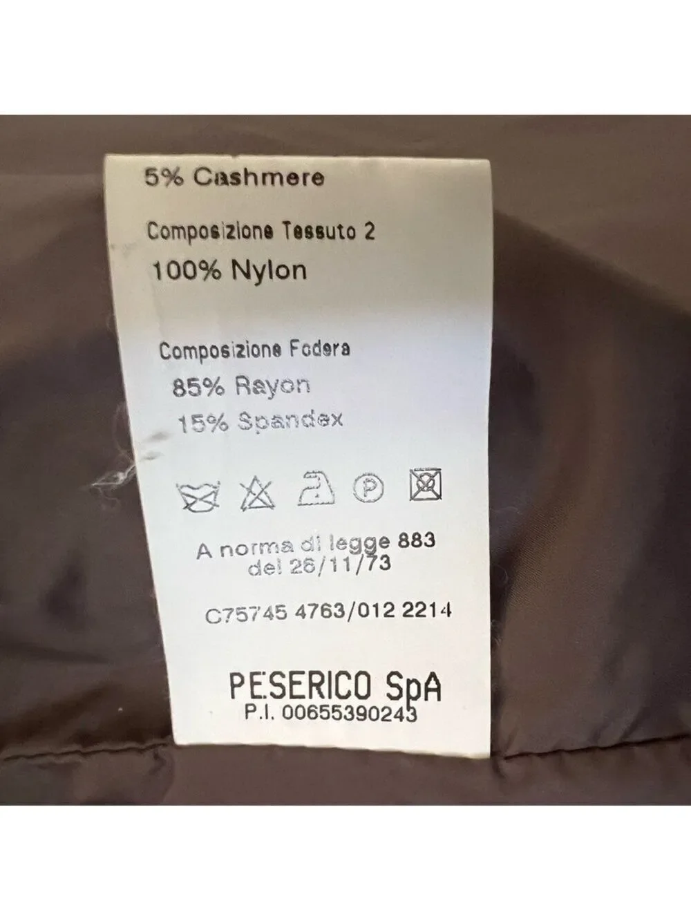 Peserico Cashmere and Wool Taupe Coat Size 46 XLarge US 10/12