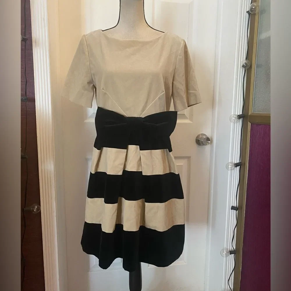 Orla Kiely velvet bow dress, size 8