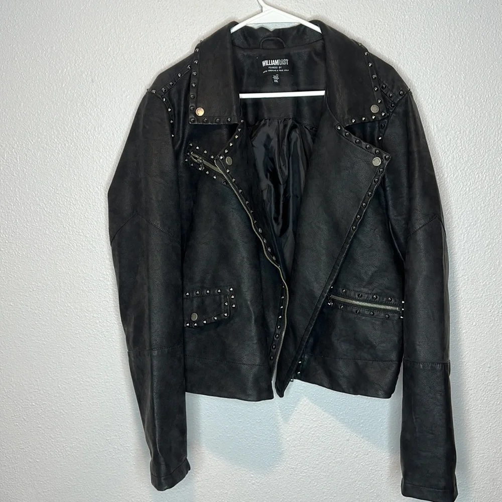 William Rast Faux Leather Jacket - w/Justin Timberlake & Trace Ayala sz XXL
