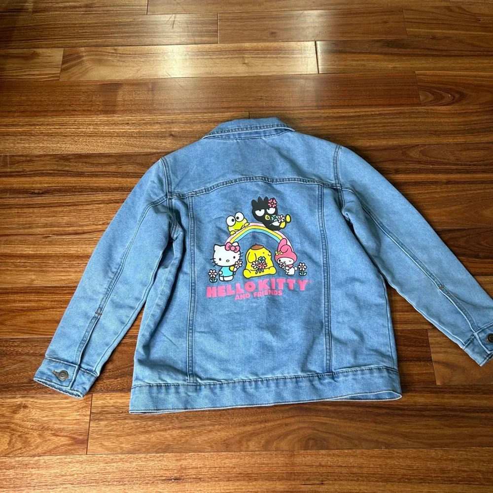 Hello Kitty and Friends Denim Jacket Girls XL Sanrio‎ Characters