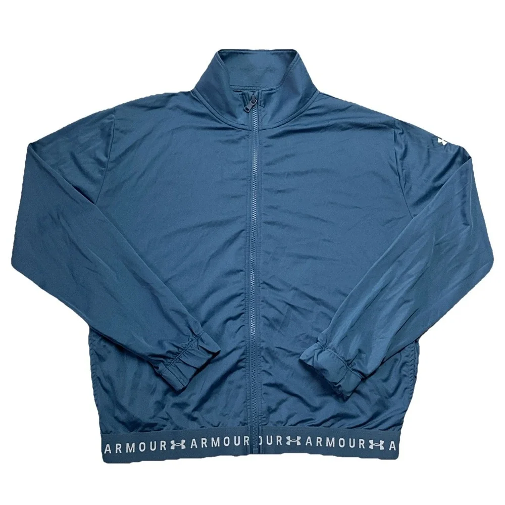 Under Armour Full‎ Zip Long Sleeve Jacket Womens S Blue