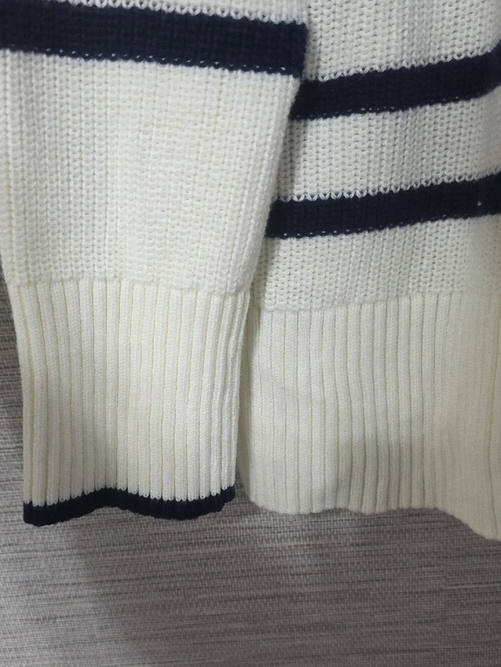 Lands End crisp navy