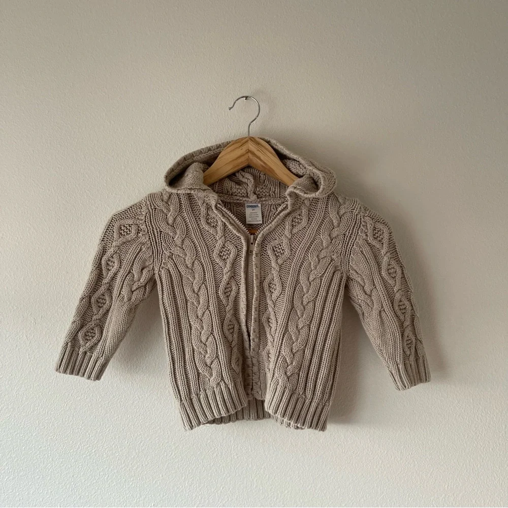 Toddler Gymboree Cable Knit‎ Zip-Front Sweater