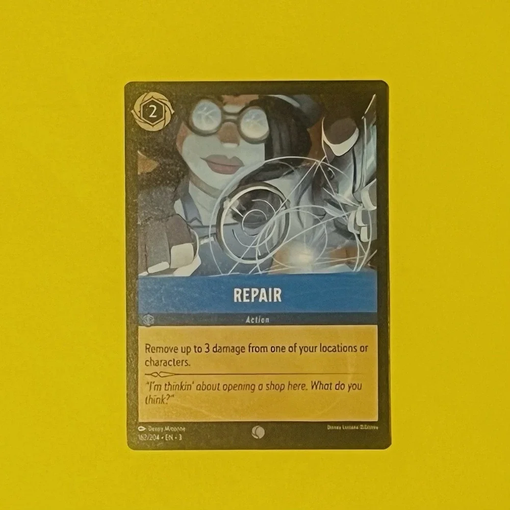 Disney Lorcana TCG Repair 162/204 Regular Common‎ Into The Inklands ML NM